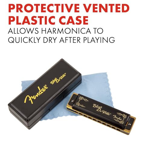 Fender Blues Deville Harmonica, Pack of 3 with case (Keys C,G,A) by Fender - Image 4