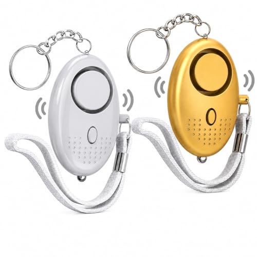 Image of Kaidaa Personal Safety Alarm Keychain for Women & Girls | 120DB Loud Emergency Alarm | Self Defense Security Device for Travel, Kids & Elderly | Portable Keychain Safety Alarm (Set of 2)
