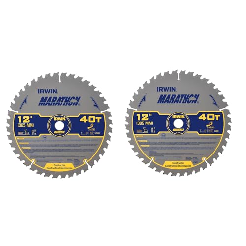 IRWIN 12 Inch 40T Large Diameter Saw Blades Combo Pack (IWAS1240CMB)