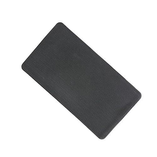 Balacoo Non Slip Car Dashboard Pad Washable Skid Organizer for Phones Sunglasses Black Temperature Resistant Car Mat Removable Reusable