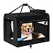 Hund und günstig Kaufen-all Pets United® Hunde-Transportbox Tier Hundebox Transporttasche faltbar Hundetasche Haustier-Transport Atmungsaktiv & Wasserabweisend für Hunde & Katzen (L - 70x52x52 cm)