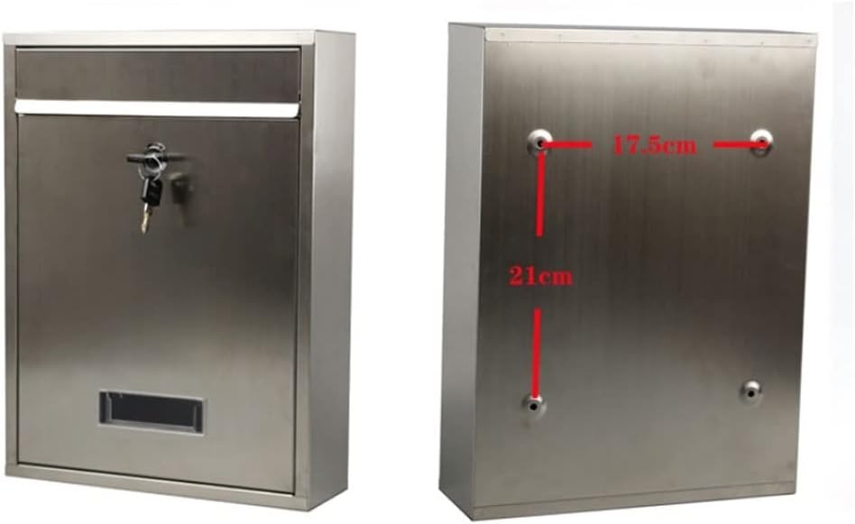 Wall Mounted Mailboxes for Outside,Mailboxes for Outside Wall Mount,Mailboxes & Accessories, Less Steel Letterbox Posts Wall Mount Mailboxes Mail Drop Collection Boxes Package Lockers
