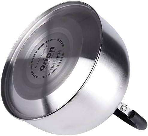 ORION GROUP Czajnik na wodę | 1,5 l | nowoczesny, automatyczny czajnik do herbaty, czajnik z gwizdkiem, do kuchenek gazowych i indukcyjnych (kolor srebrny)