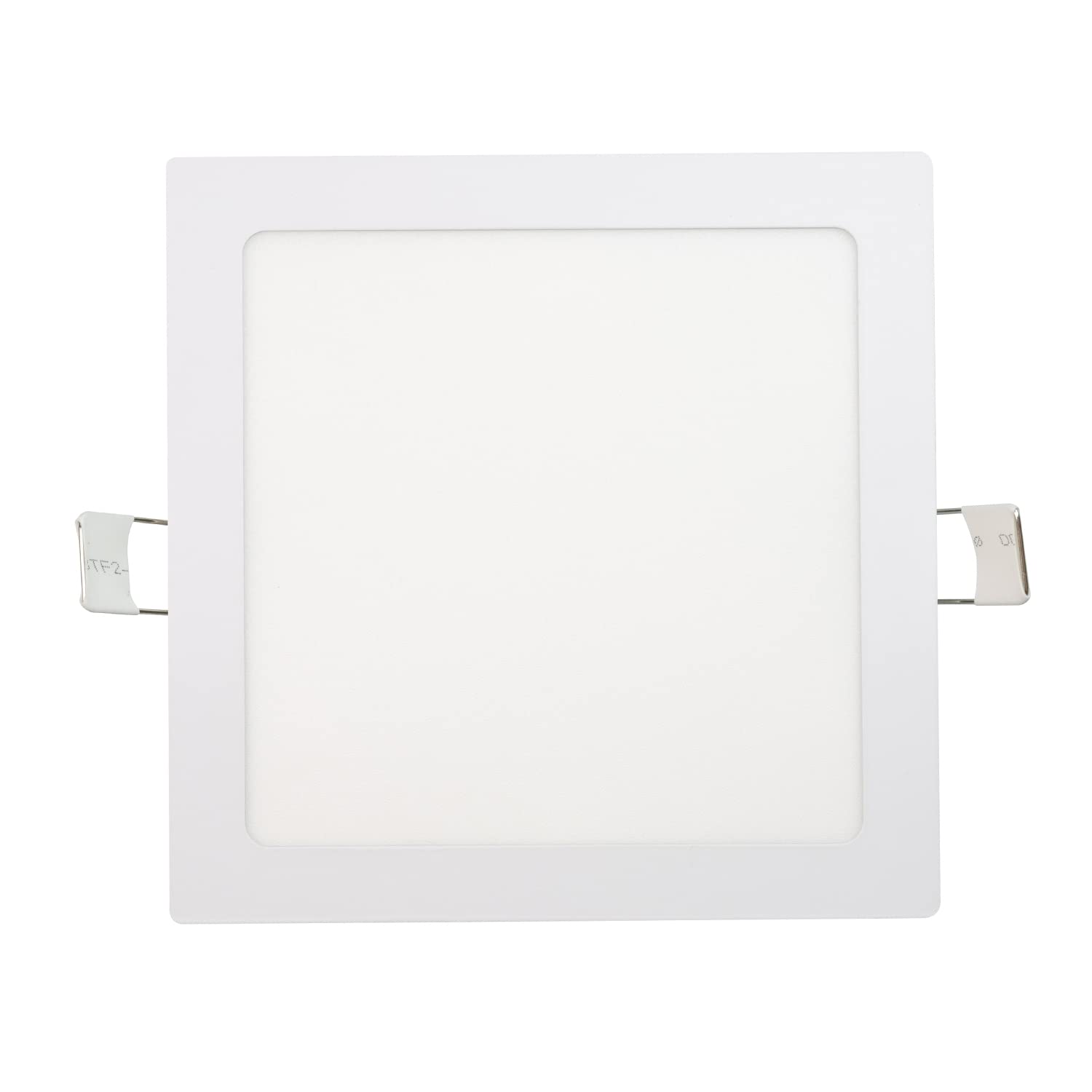 Popp® Pack x1 Placa Downlight LED Empotrable Cuadrado 20W corte de Techo 205x205mm 1800Lm Luz neutra 4000K chip No flicker LUMILEDs, para oficina,pasillos,domitorio,salón(20W 4000K)