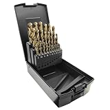 GREYWOLF Lot de 25 forets de cobalt M35 de qualité industrielle HSS (1 mm à 13 mm), gradué...