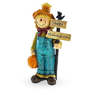 BestPysanky Friendly Scarecrow Holding Happy ...