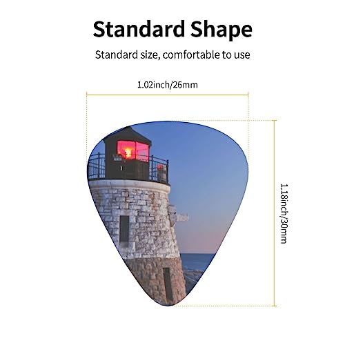 Médiator 3D en forme de phare de mer avec 12 médiators tendance et durables dans une boîte pour ukulélé guitare électrique basse - Les Beatles, Paul McCartney, John Lennon, RIngo Starr, George Harrison Médiator 3D en forme de phare de mer avec 12 médiators tendance et durables dans une boîte pour ukulélé guitare électrique basse – Image 5