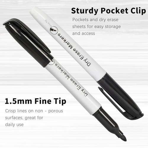 Duchong 144 Count Dry Erase Markers Bulk, Fine Tip Whiteboard Markers for Kids Teachers, Dry Erase Pens Bulk Pack for Classroom Home, Back to School Supplies