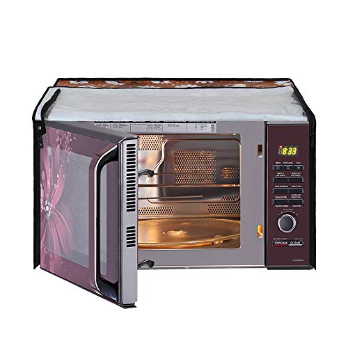 Image of DREAM KING Stylish Design & Printed Microwave Oven Cover Full Closure |waterproof & Dustproof Oven Cover Suitable for All Models - Multicolour SA49