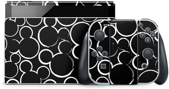 Skinit Decal Gaming Skin Compatible with Nintendo Switch OLED (2021) - Officially Licensed Disney Mickey Mouse Vintage Pattern Design