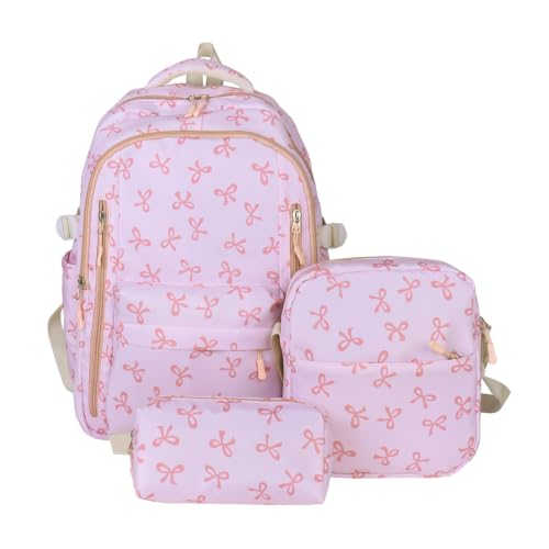 Mochila Harajuku Y2K rosa con correa ajustable para el trabajo