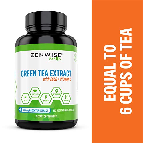 Green Tea Extract with EGCG & Vitamin C - Antioxidant & Immune Supplement