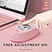 immagine 6Inphic Mouse wireless ricaricabile,mouse scorrevole unico,mouse cordless sottile carino, pulsante mute Mini mouse da viaggio 2.4G con ricevitore USB per PC laptop Mac MacBook,notebook desktop (Rosa)