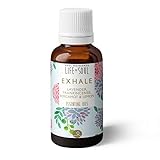 Exhale Mezcla de aceites esenciales calmantes de 10 ml para un más relajado amigable con el vegano, meditando profundamente, animando y relajando