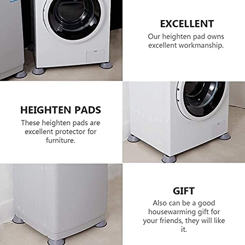 Image of Diablos 4 Pcs Washing Machine Stand Anti Vibration Pads Washer Foot Pads Dryer Heightening Pads Stabilizer Support Stand for Home