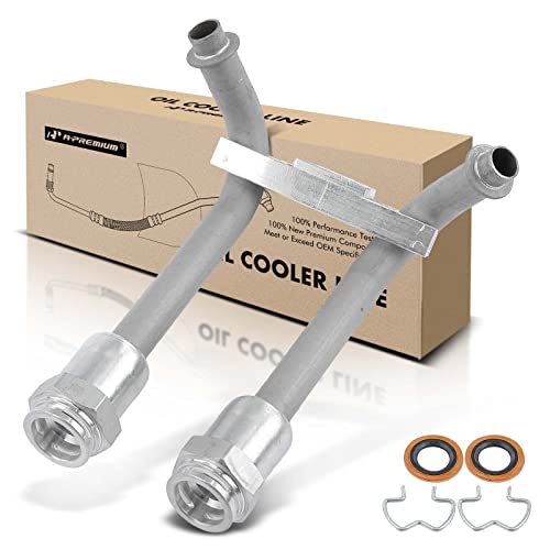 A-Premium Automatic Transmission Oil Cooler Line Hose Assembly Compatible with