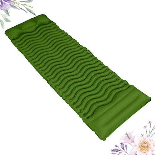 BESPORTBLE Tapete de dormir inflável para tenda, tapete de dormir ultraleve com almofada para caminh
