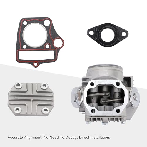 GOOFIT 47mm Completed Cylinder Head for 4 Stroke 70cc Engine for ATV Go Kart Dirt Bike