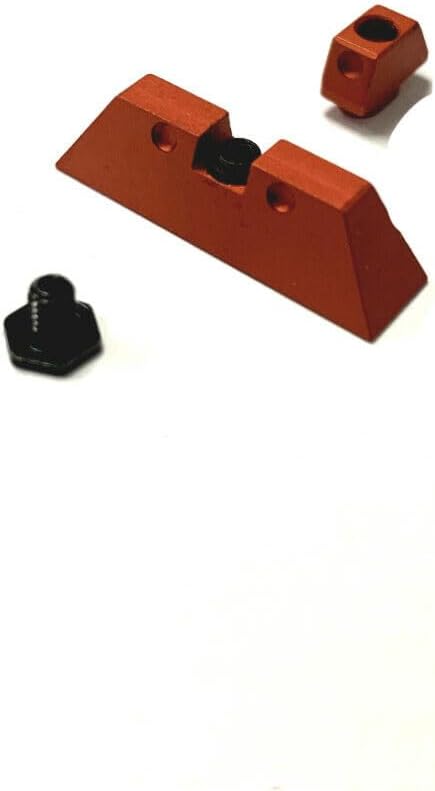 MYFS, Premium Build, Aluminum Front and Rear Sight 6.5 mm Compatible with Glock 17 19 22 23 24 26 27 31 34 35, Multi-Colors
