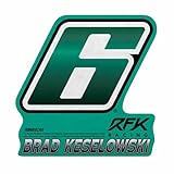 Rico Industries NASCAR Racing Brad Keselowski Shape Cut Pennant - Home and Living Room Décor - Soft Felt EZ to Hang