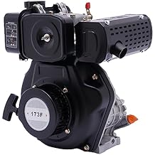 Diesel Engine, Four-Stroke Single-Cylinder Air-Cooled Diesel Engine, Vertical Manual Start Engine for Road Cutter, Grinder, Water Pump, Micro-Tiller, Air-Conditioner Compressor, Micro-Tiller