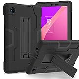 Pour TCL Tab 8 LE/WiFi Contrast Color Silicone Hybrid PC Tablet Case with Holder