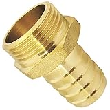 SCHLAUCHTÜLLE aus Messing mit Außengewinde > AG x Tülle (Außendurchmesser in Millimeter) >>> 1 Zoll AG für Schlauch Innendruchmesser ca. 25mm