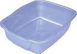 Van Ness Pets Extra Small Open Cat Litter Box, Kitten/Rabbit Size, Blue, CP0