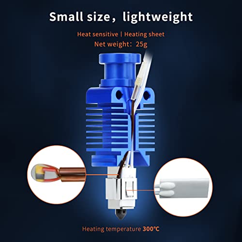 Upgrade Ender3 Keramik Heizkern CHC Hotend 24V Kupfer Heizblock Titan Heatbreak Verbesserte Düse Kompatibel mit Voron 2.4 Ender 3 V2 Pro CR10 Ender 5 Pro/Plus Ender 6 3D Drucker