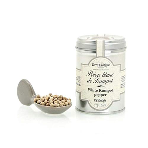 Poivre blanc de kampot 80g - Terre Exotique