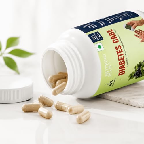 Image of Diabetes Care Herbal Wellness Capsules | Supports Sugar Balance, Energy & Metabolism | Daily Health Supplement for Adults | 60 Capsules Raja Maharaja Nushka