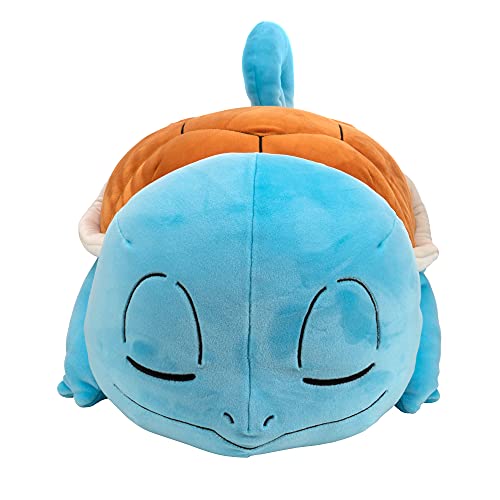 Pokemon 18-Inch Plush Sleeping Squirtle - Cuddly Pokémon - Must Have For Pokémon Fans - Plush For Traveling, Car Rides, Nap Time, And Play Time #TOP1