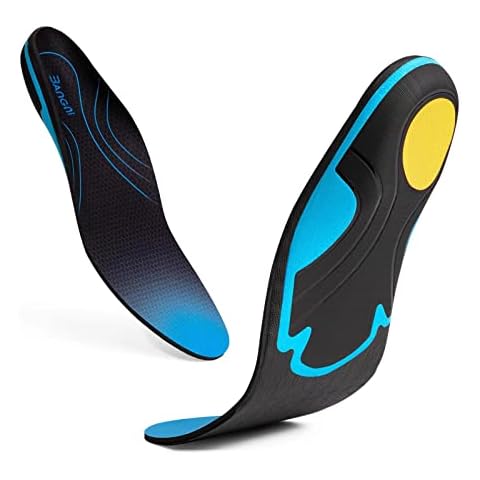 3ANGNI Running Insoles for Men Women, Arch Support Sports Insoles for Plantar Fasciitis, Shoes Insole Flat Feet, Foot Pain, Shock Absorption Orthotic Inserts Cushion Comfort Standing All Day Cover