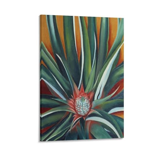 Impression sur toile Georgia O'Keeffe motif bourgeons d'ananas - Décoration murale chambre