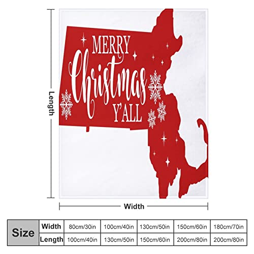 Couverture chaude de Noël pour lit et canapé motif flocon - 3