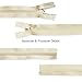 Renashed 45pcs 21.5 Inch Nylon Invisible Zippers for Tailor Sewer Sewing Craft Crafter's Special (Beige)