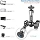 Neewer ST15 Verstellbarer Reibungsarm mit 6,35 mm Schraube an beiden Enden, kompatibel mit SmallRig-Käfig, Blitz/LED-Licht/Mikrofon/Monitor/SuperClip, maximale Traglast 2 kg