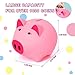Cute & Magic Piggy Bank for Kids - Unbreakable Money Bank with Lock & Glow in The Dark, Gift for 3 4 5 6 7 Year Old Girls, Boys and Adults (Pink)