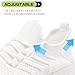 ZGPWZWL White Sneakers for Women Men Tennis Shoes Running Sneaker Gym Walking Slip On Workout Jogging Lightweight Breathable Fashion Athletic Shoes White Size Women 13/ Men 12