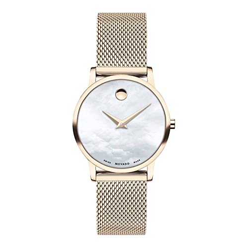 Image of Movado Analog Mother of Pearl Dial Women's Watch-607352