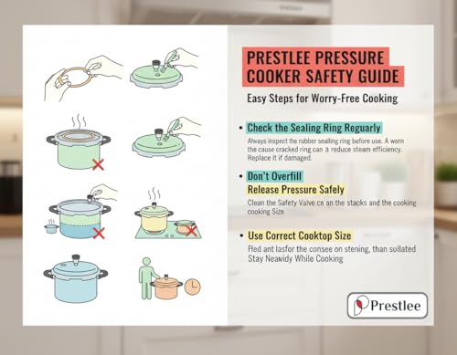 Image of Prestlee 2L Induction Base Pressure Cooker Outer Lid Gas | Silver