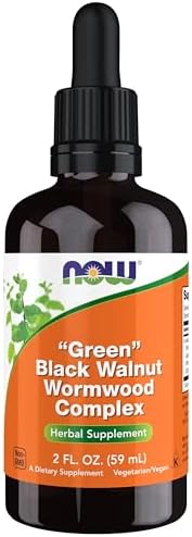 Now Foods Fresh Walnut Worm Wood Complex - 60 ml Liquid(Green/Black)