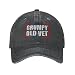 DEKIFNHG Grumpy Old Vet Hat for Men Women, Veterans Day Decorations Baseball Cap, Patriotic Army Hat, Veterans Day Birthday Retirement Gifts for Family Friend