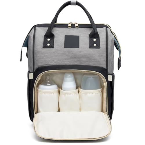 Mochila Maternidade Deluxe 9 Compartimentos – Isolamento Térmico, Tratamento Antibacteriano, Alças Acolchoadas