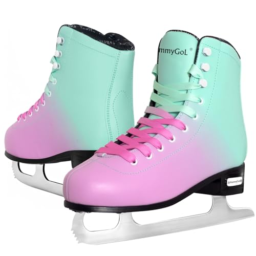 MammyGol Classic Ice Figure Skates for Womens/Misses/Girls Lace up...