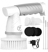 Periază electrică de curățare, scrubber de rotire portabilă, scrubber de podea 360° cu 5 capete de perie pentru Bathr...