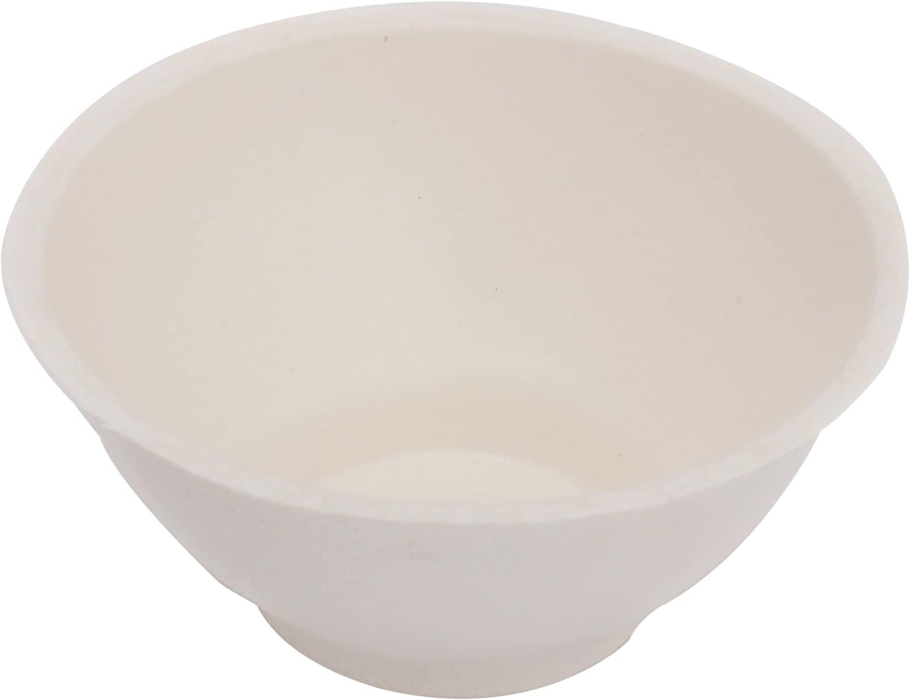 100% Natural, Biodegradable, Compostable, Ecofriendly, Safe & Hygienic Disposable 180 ml Round Bowl - Small (Pack of 50 Bowls)