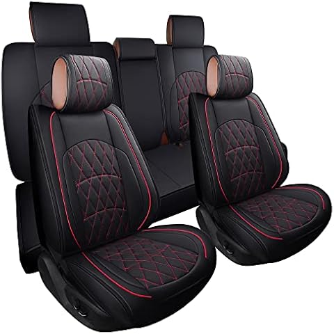 YIERTAI Seat Covers Full Set Compatible with Jeep Grand Cherokee 2011-2025 Pickup Truck Laredo Limited Classic SRT Airbag Compatiable Waterproof Faux Leather Car Cushion Protectors Cover