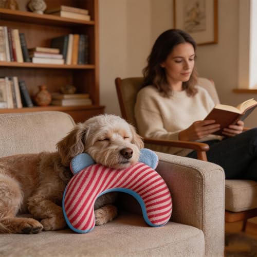 Almohadas para perros ergonómicas con protección cervical y efecto calmante antiestrés 4