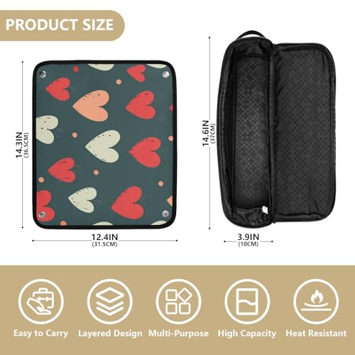 Bolsa de viaje para herramientas de cabello con tapete resistente al calor miniatura 4
